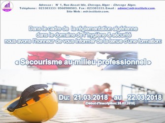 Secourisme en milieu professionnel 