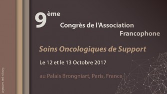 9ème congrès de lAssociation Francophone pour les Soins Oncologiques de Support