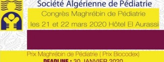41ème congrès maghrébin de pédiatrie-Les 21,22 mars 2020- Alger